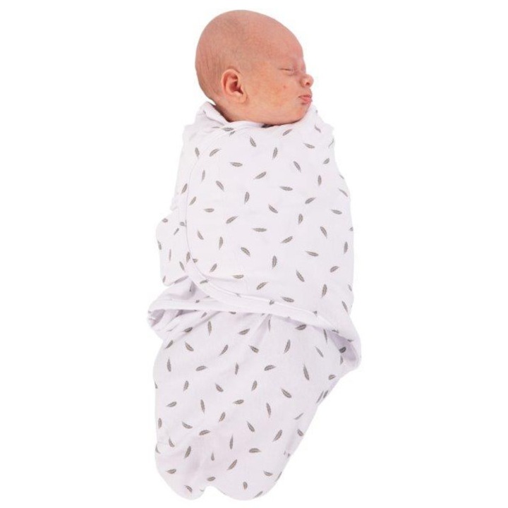 B-Wrap BO Jungle Gray Feathers 3.2-6.4 kg 0-4 hónapos korig
