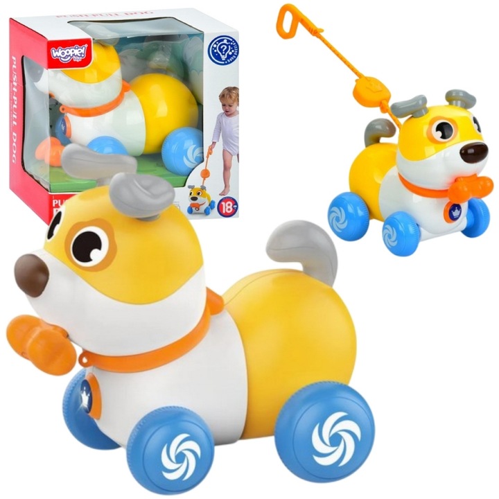 Woopie 2 az 1-ben interaktív játék, 360 fokos, hangokkal, 18 hónapos kortól