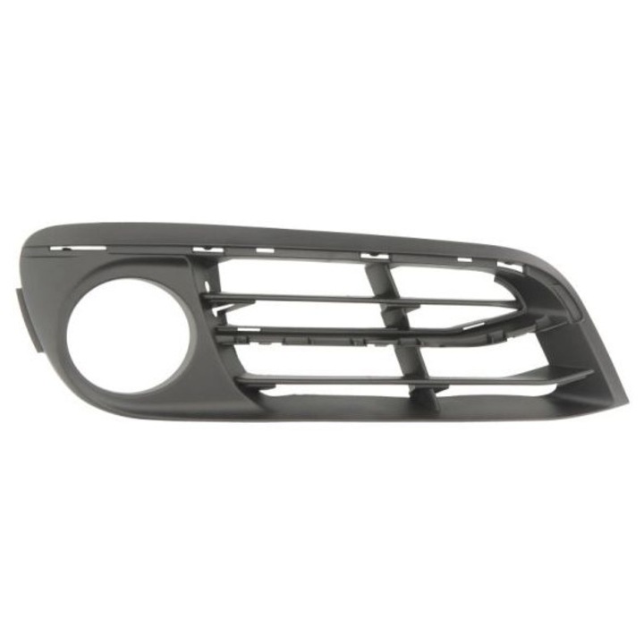 Grilaj ventilatie Blic, 6502-07-0067926P, negru, pentru bara fata, cu deschideri pentru radiator si lumini de ceata, dreapta