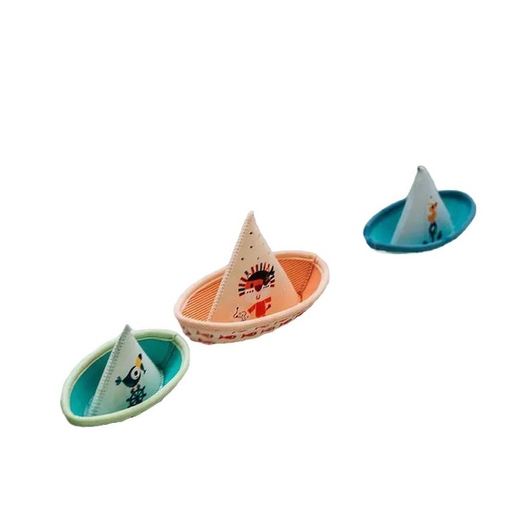 3 darabos fürdőcsónak szett, Lilliputiens, neoprén, többszínű, 6 hónapos kortól