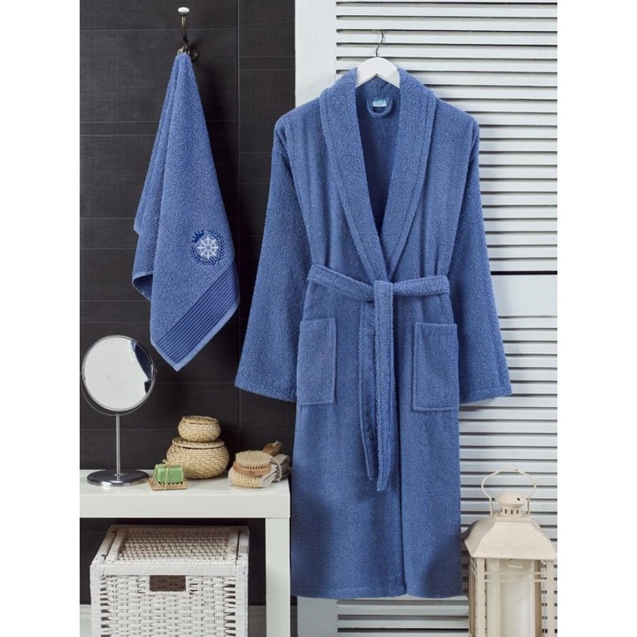 Комплект Spalno belio.bg "Синьо утро" Син, L/XL