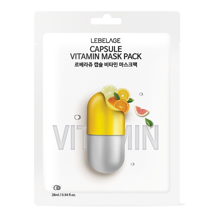 Masca faciala Lebelage Dr. Capsule Vitamin, revitalizanta, cu vitamine