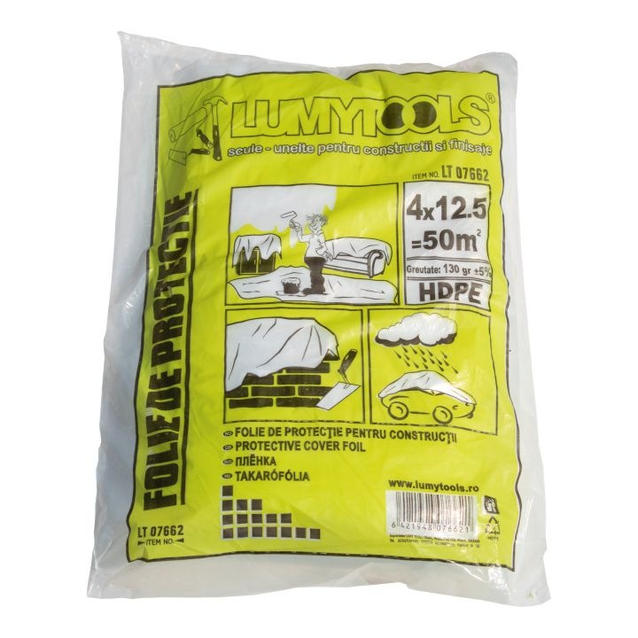 Folie de protectie grosime, 0.007 mm, 5x4 m