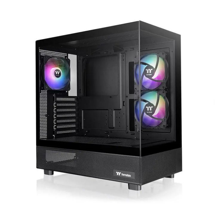 Számítógépház, Thermaltake, View 270 Plus TG ARGB, edzett üveg x 2, fekete, Middle Tower