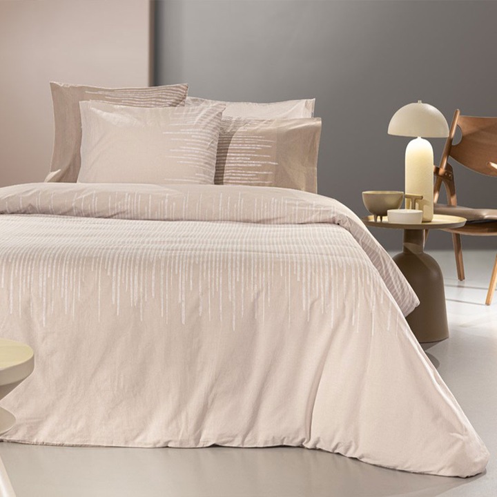 Lenjerie de pat Set 4 piese Guy Laroche, 100% bumbac, 180x265cm, 240x265cm, 270x265cm, multicolor