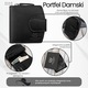 Portofel din piele pentru femei Rfid mic negru Paolo Peruzii Al-24-Bl