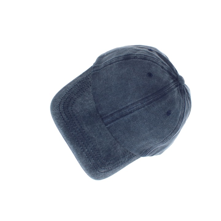 Мъжка шапка, един размер, ButicCochet, от памук, изчистен модел, каки - PAL1750, Тъмносин, One-Size