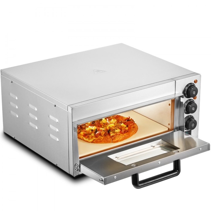 Cuptor electric pentru pizza, diametru interior 40 cm, interval temperatura 50-350 ℃