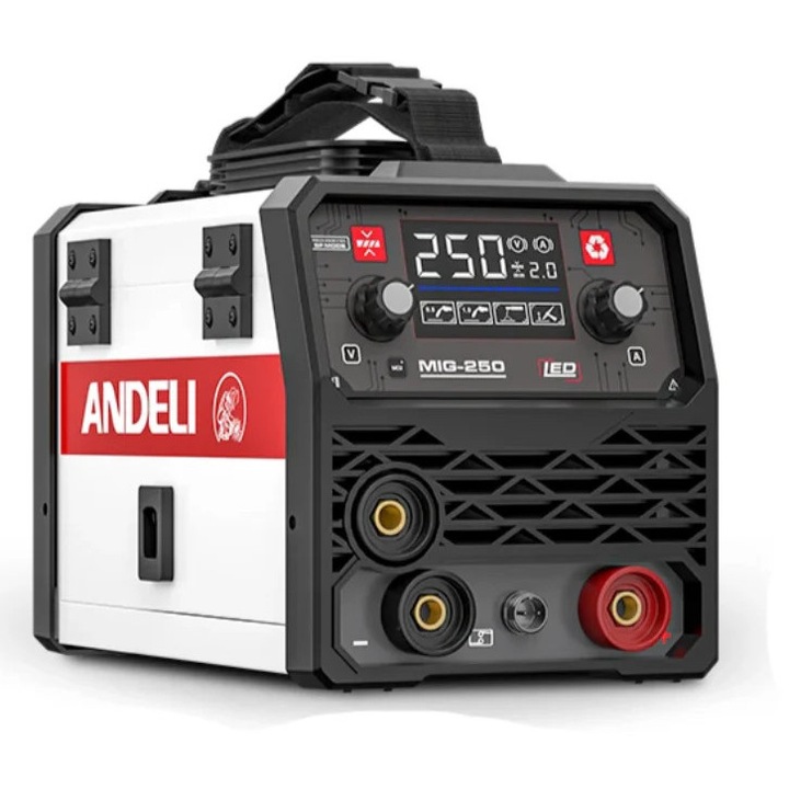 MIG hegesztőgép, 3 az 1-ben IGBT inverter, 220V, félautomata, 1. csomag, fekete