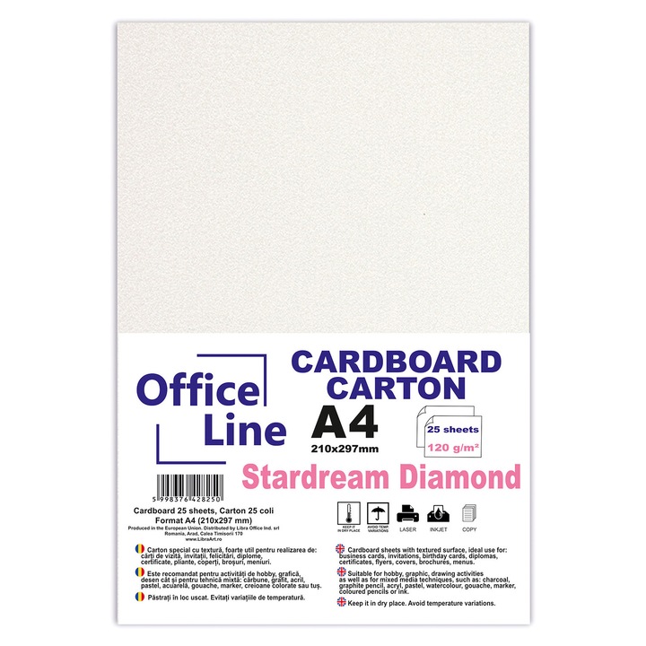 Carton A4 120gr Stardream Diamond top 25 coli