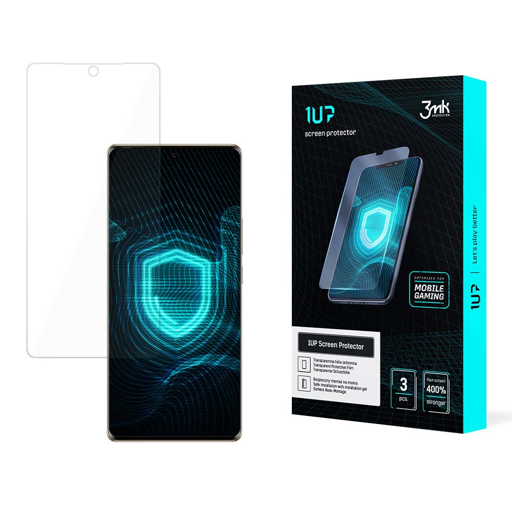 Folie protectie ecran 3MK 1UP, transparenta, oleofoba, pentru Tecno Spark 20 Pro+, set