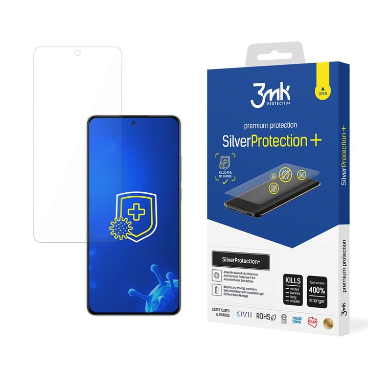 3MK SilverProtection+ ezüst nanorészecskéken alapuló antimikrobiális bevonattal rendelkező védőfólia OnePlus Nord CE 4 kompatibilis W-3SPrtP-OPNC4