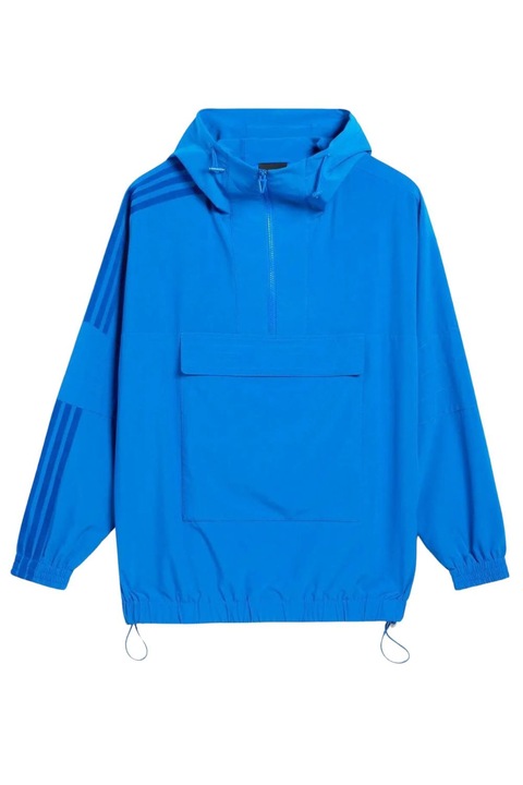 Унисекс яке Adidas x Ivy Park, синьо, размер S, оувърсайз дизайн, с качулка, 73x65x56см