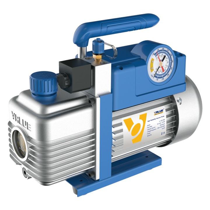 Pompa de vid frigorifica Value V-i240Y R32, 100 l/min, 1/2 CP, 15 microni, 1/4" SAE