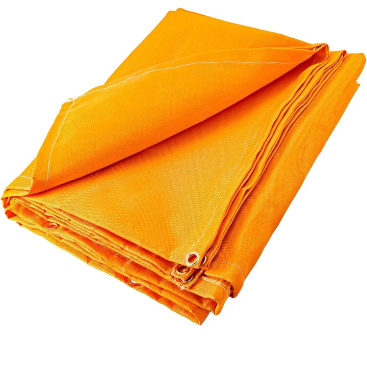 Tűzálló ponyva, VEVOR, 6 x 10 láb, 0,43 mm, narancssárga