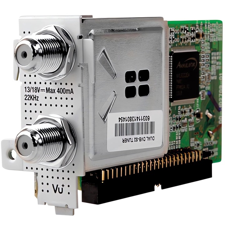 Modul Tuner Dual DVB-S2 Original Vu Plus, Compatibil SoloSE, Solo SE V2, Solo4K, Duo2, Ultimo, Uno, Ultimo4K