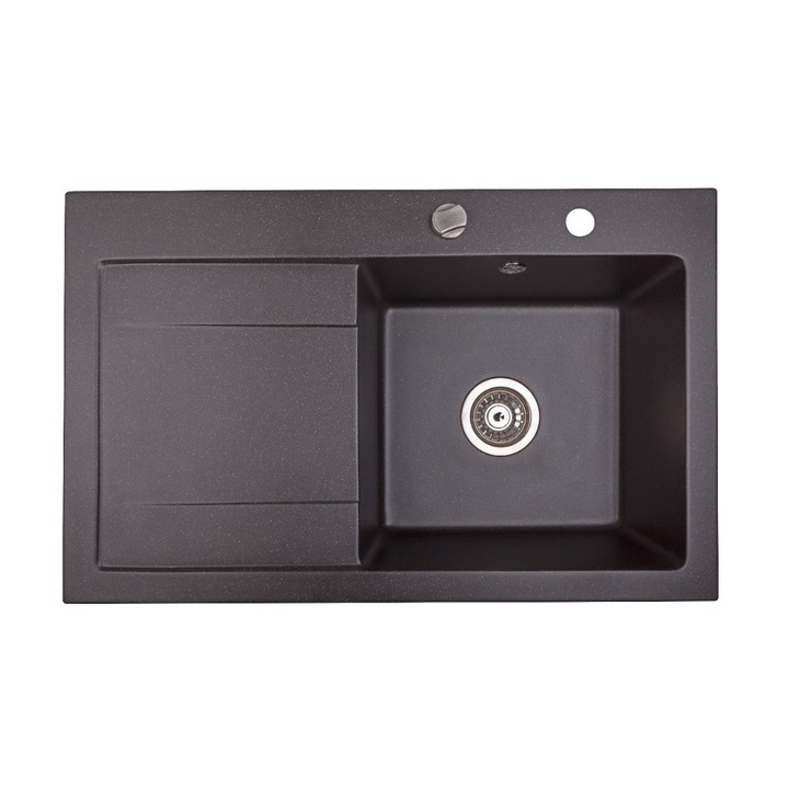 Chiuveta de bucatarie 1 cuva MINGUS 80P, negru stropit, 79, 5x50, 5 cm