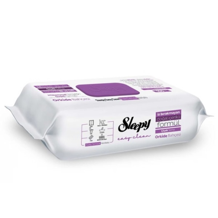 Sleepy Servetele Umede Multisuprafete Orchid Garden 100buc