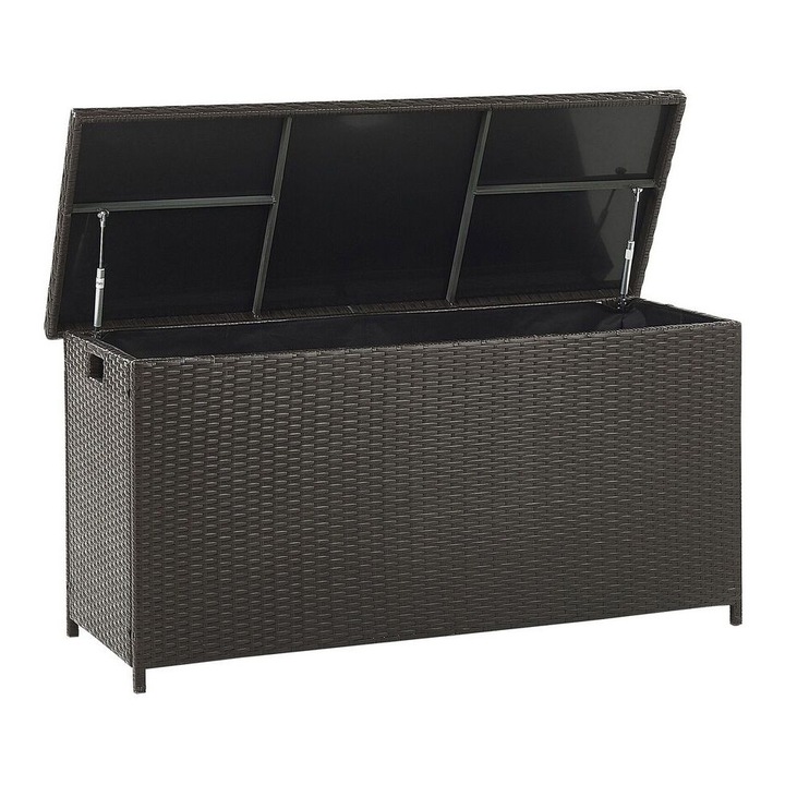 Cutie de depozitare Modena Ratan sintetic 126 cm 46 cm Maro