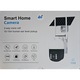 Napelemes megfigyelőkamera, 4G SIM, 5MP, FullHD, vízálló, LTE kültéri napelemes CCTV PTZ kamera, fehér