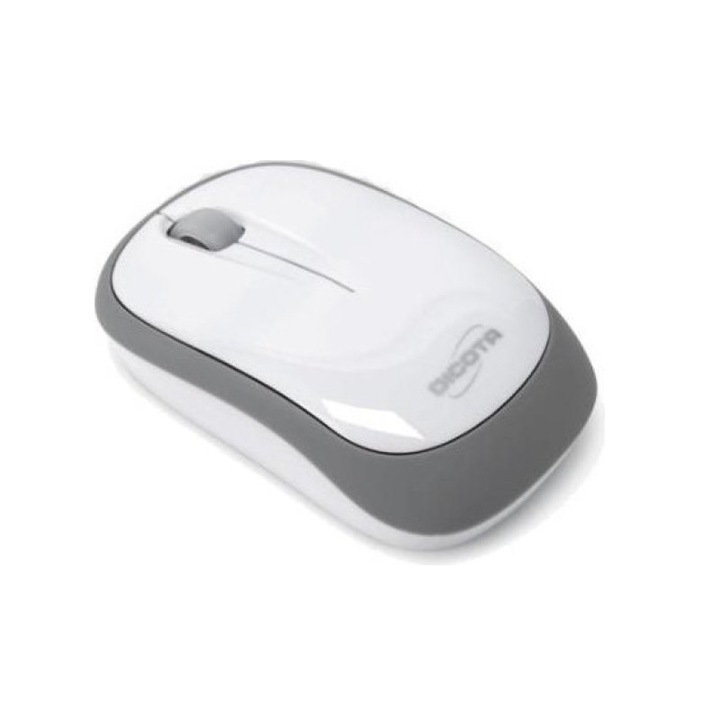 Mouse, DICOTA, fir retractabil, 1000 dpi, alb/gri