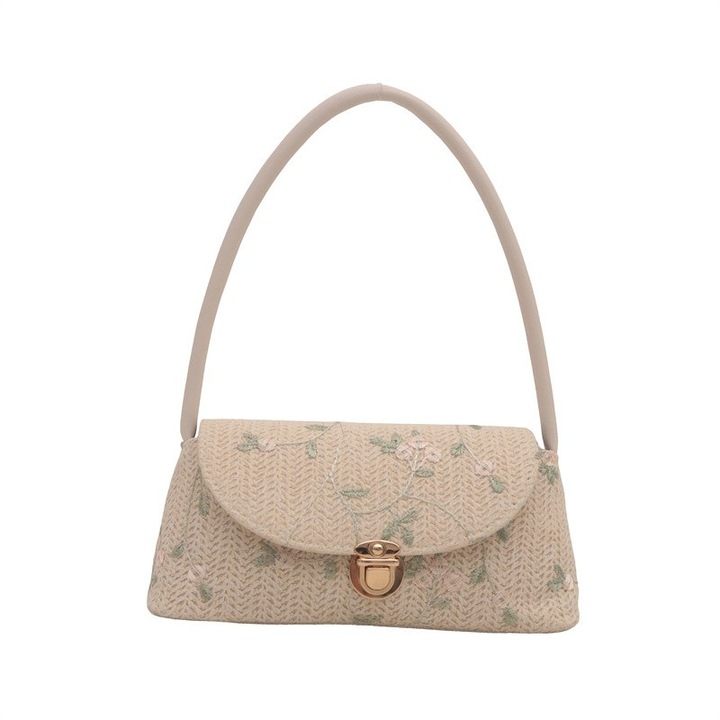 Női JOOYS1018 táska, elegáns dizájn, virágos hímzés, rekeszes belső tér