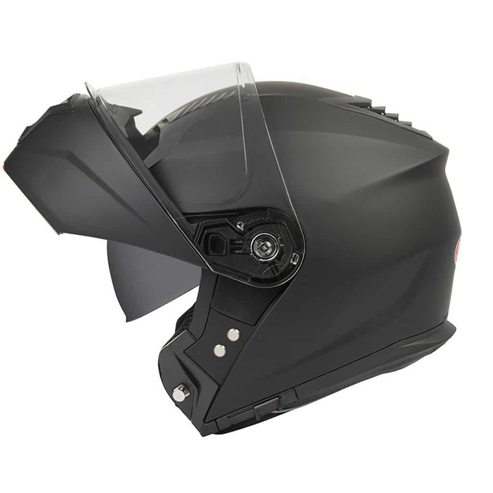 Casca de protectie Speed1 SPD-966, flip-up, neagra, marime medie, cu sistem de ventilatie si protectie UV