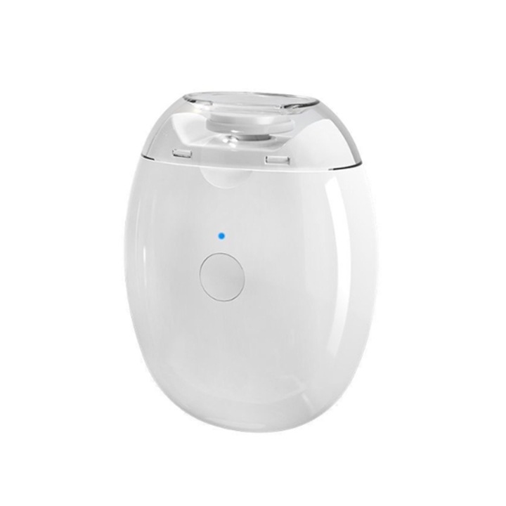 AjieQaQ elektromos körömvágó, hordozható, USB-n újratölthető, 3 sebességfokozat, fehér, 6,6x2,6x8,6 cm