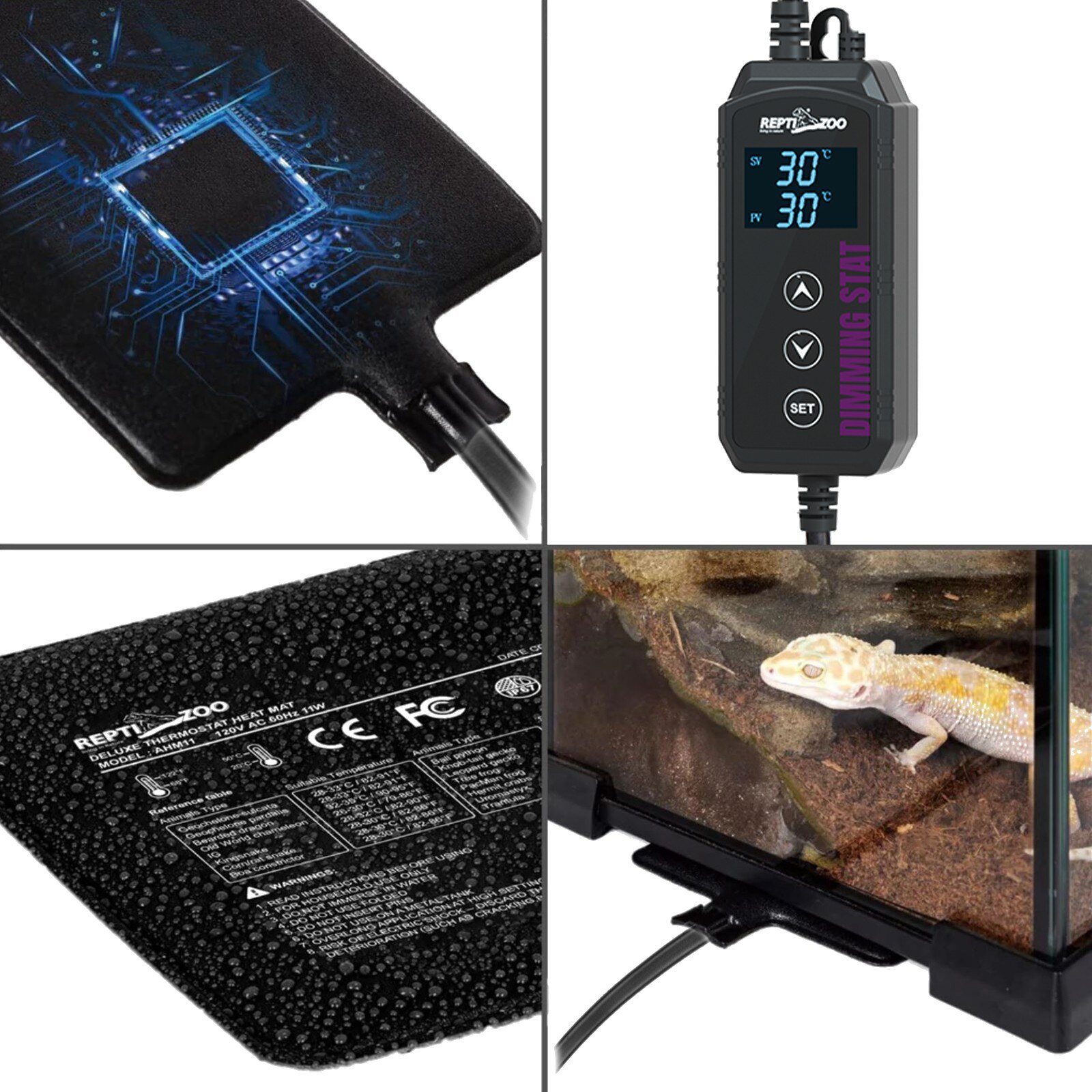 Pad de incalzire pentru reptile, Repti-Zoo Digital Heat Mat, din