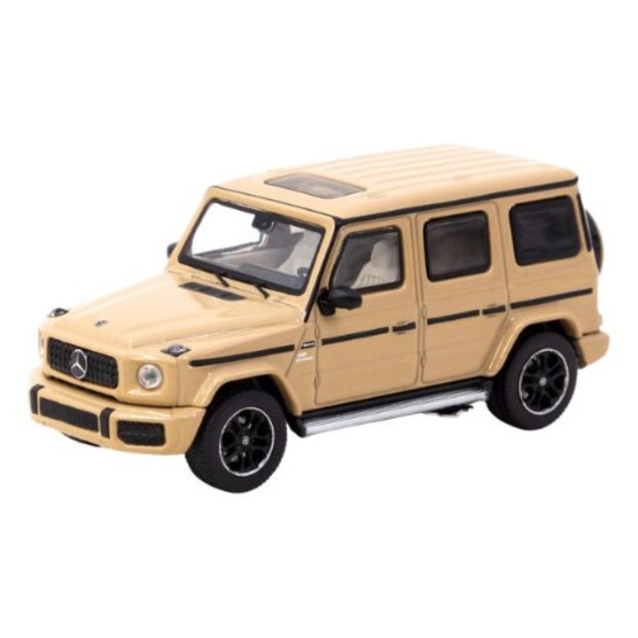 Mercedes Amg G63 Cream 1:64 Модел на кола с асфалт