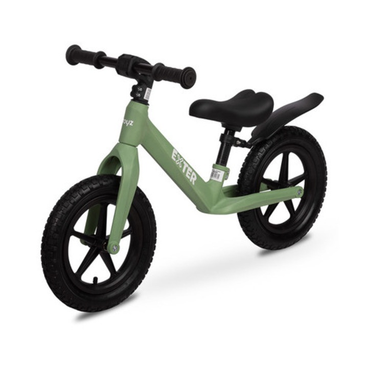 Extra futóbicikli, zöld, 3-6 éves gyerekeknek, nagy kerekek, súlya 3 kg