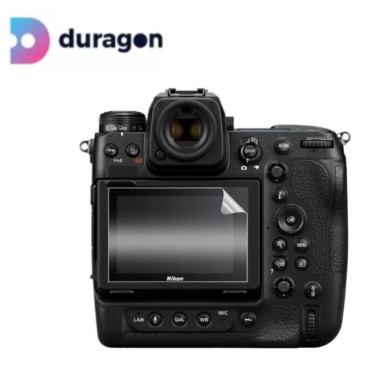 Folie Duragon, pentru Nikon Z 9, protectie ecran, silicon antisoc, kit inclus