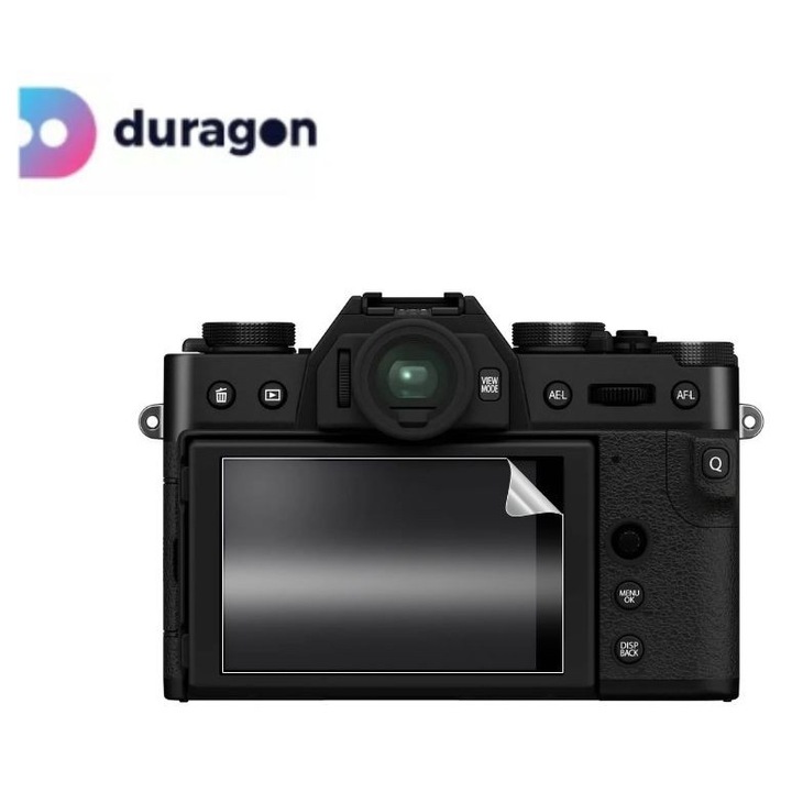 Folie Duragon, pentru Fujifilm X-T30 II, protectie ecran, silicon antisoc, kit inclus