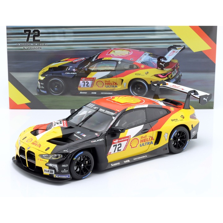 Macheta BMW M4 GT3 #72 24h Nurburgring 2023 1/272pcs- 1/18 Minichamps