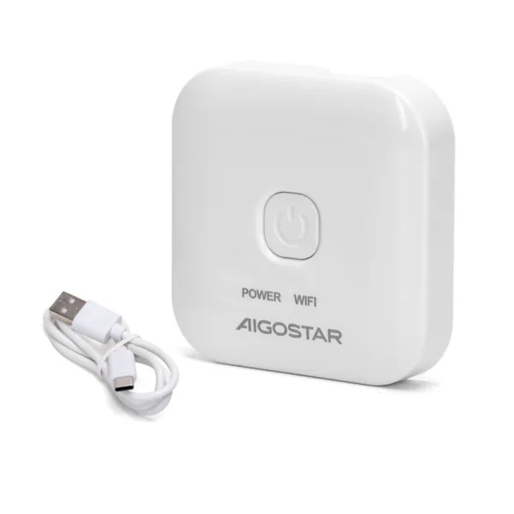 Смарт шлюз Aigostar BT Mesh, 2.4 GHz, 5V, IP20, бял