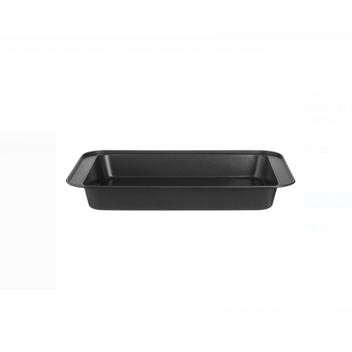 ILAG Téglalap alakú tapadásmentes fémtálca 37x25x5cm