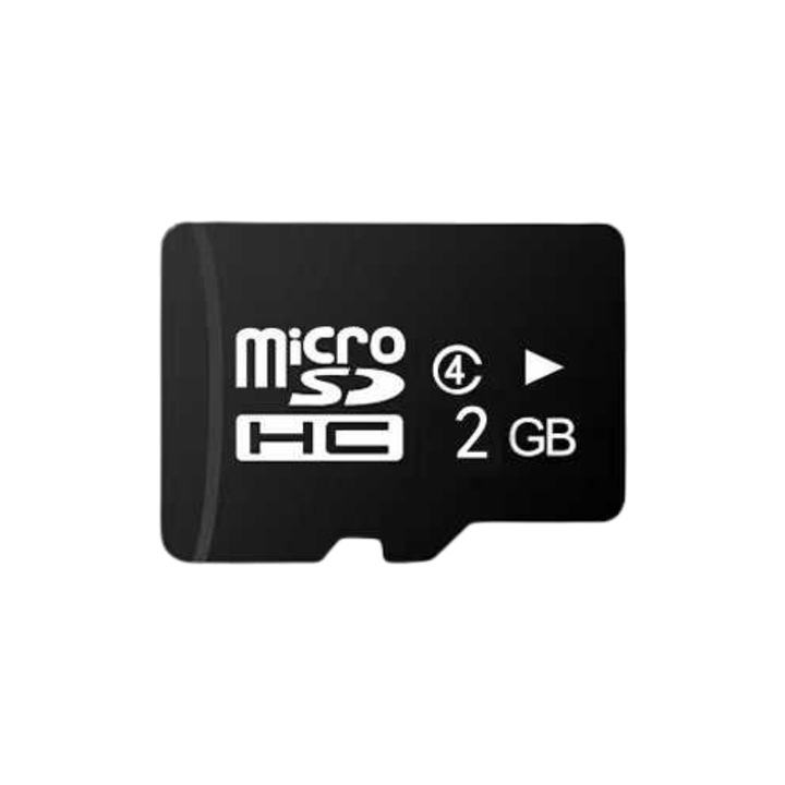 Micro SD карта памет 2GB, включен адаптер, скорост 80 MB/s, черна