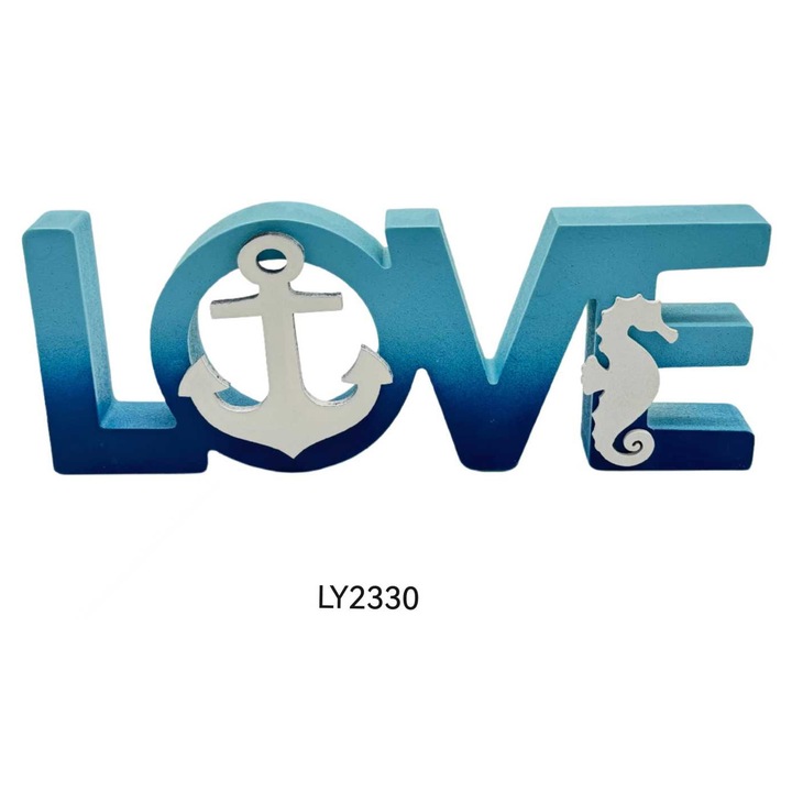 Suvenir decorativ LOVE, model LY2330, 921447, multicolor, dimensiuni variate