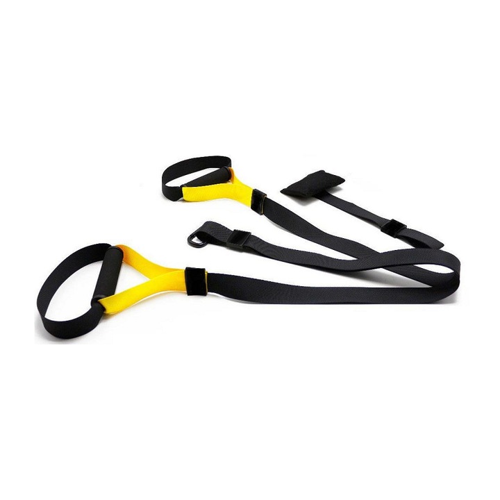 Extensor TRX P1, 120kg, antrenament total corp, ergonomice, set