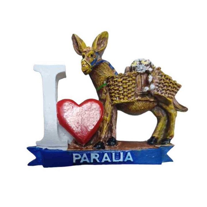 Туристически сувенирен магнит - Комплект от 12 части - Смолен магнит - Паралия - 678358