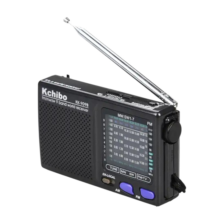 Radio portabil Kchibo KK909B, negru