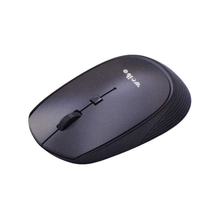 Mouse wireless Weibo, 2,4GHz, Bluetooth 5.0, 1600 DPI, Negru