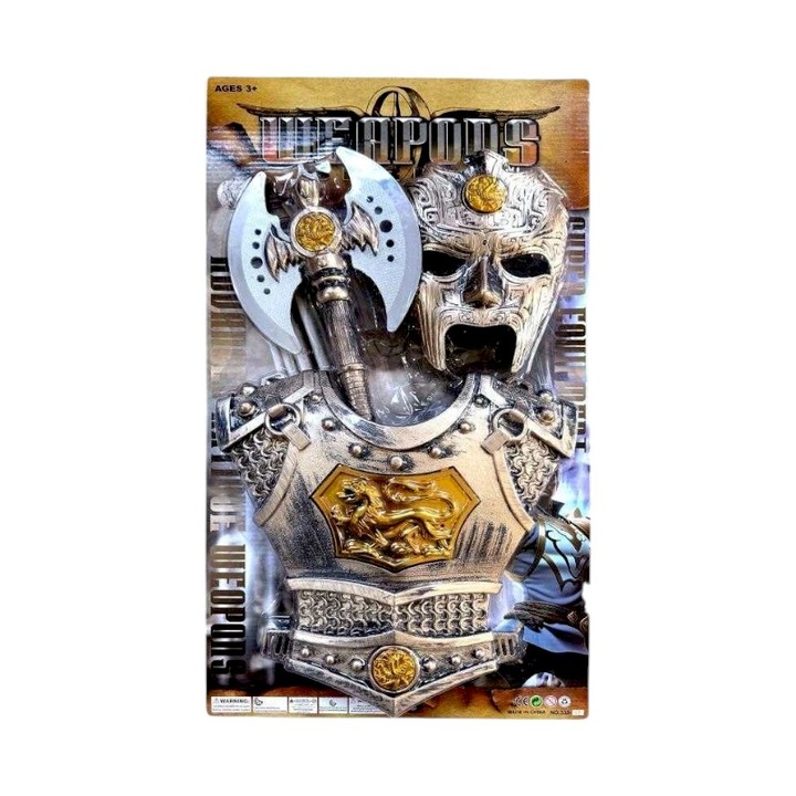 Комплект археологически играчки, доспехи и аксесоари, 59x33x8 см