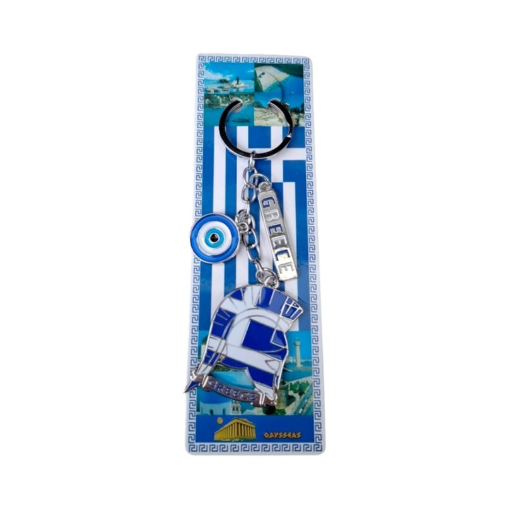Туристически сувенирен ключодържател - Комплект от 12 части - Гърция - 127204