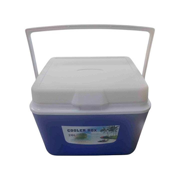 Cutie frigorifica, 26L, izolatie dubla, pentru pastrarea alimentelor si bauturilor, multicolor