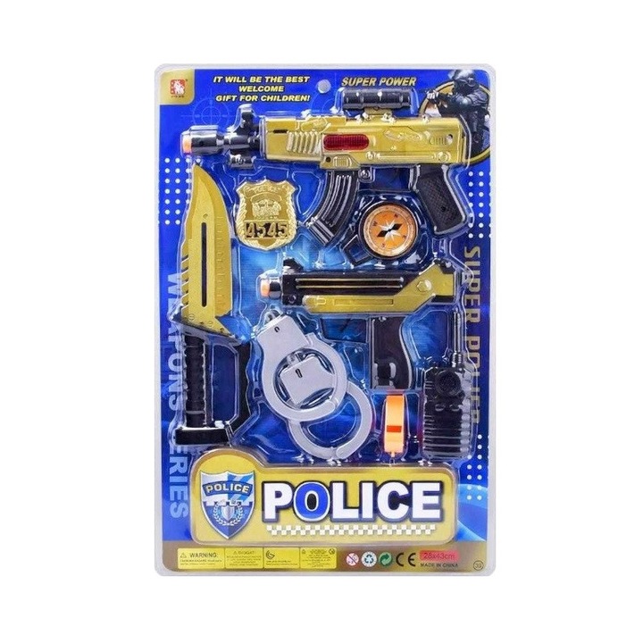 Set de jucarie politist, 39-5, accesorii incluse, 43x28x5cm