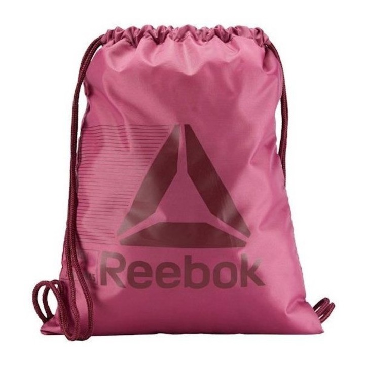 Rucsacuri Reebok, model Drawstring, burgundy si roz, 46x35x2cm