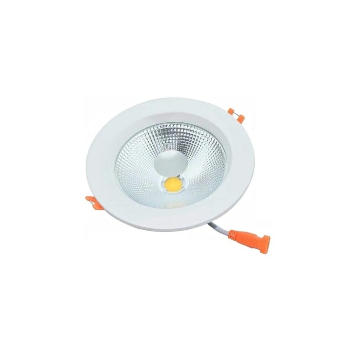 Lampa LED, Plastic, 20W, 18.5cm, Alb