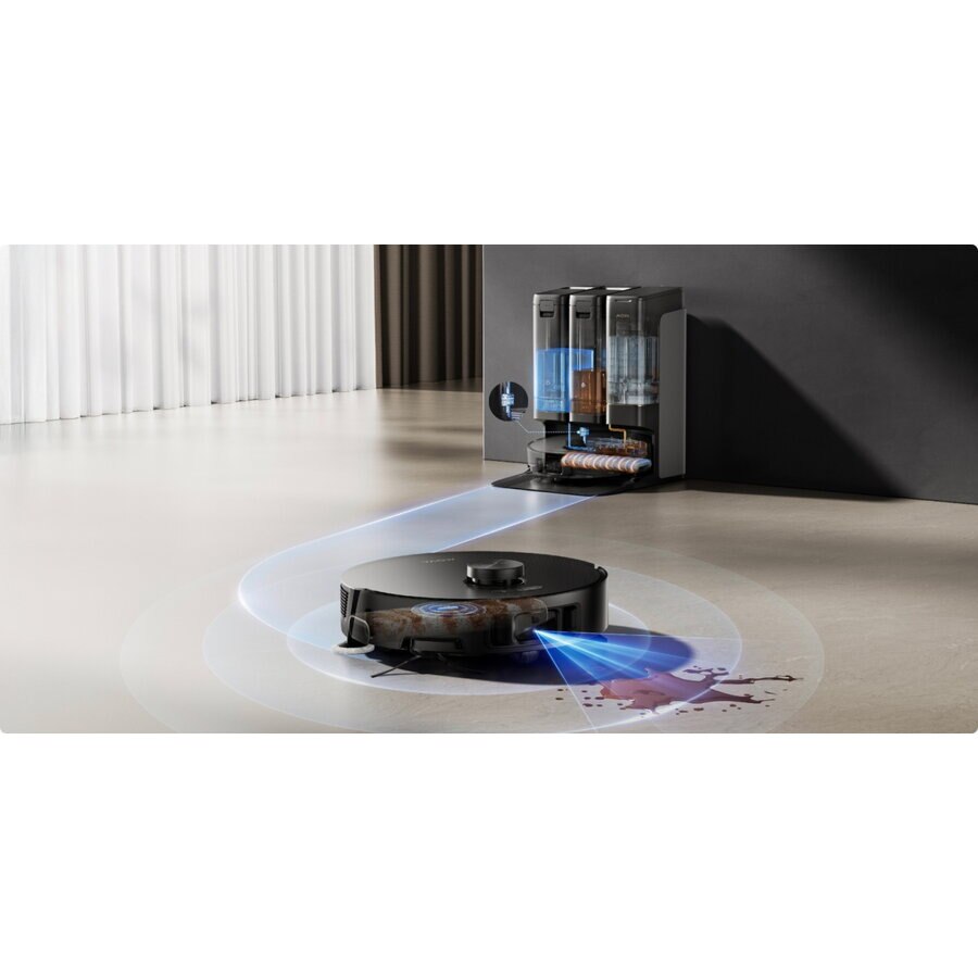 Robot aspirator si mop MOVA Z50 Ultra, 19000Pa, Auto-curatare, Perii anti-incurcare, Statie inteligenta, Negru