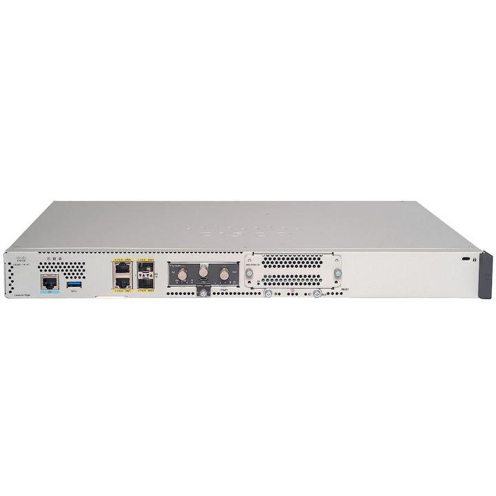 Рутер CISCO C8200L-1N-4T, Ethernet LAN, 4GB, сив, 1U